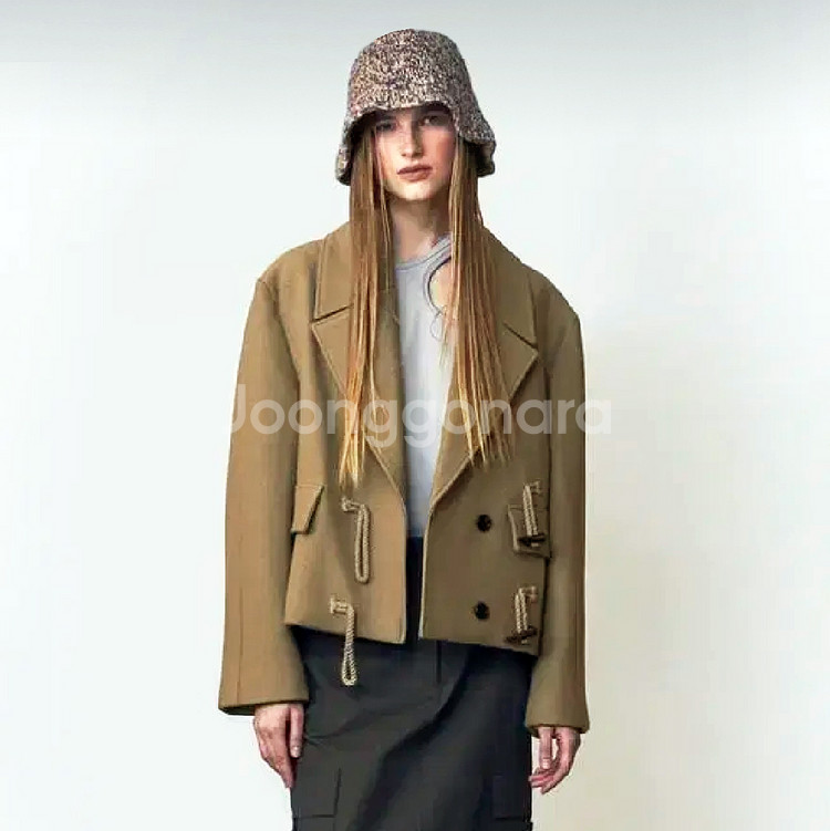 러브유쏘머치(LOVE YOU SO MUCH) 떡볶이 더플코트 프리사이즈--0