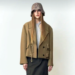 러브유쏘머치(LOVE YOU SO MUCH) 떡볶이 더플코트 프리사이즈