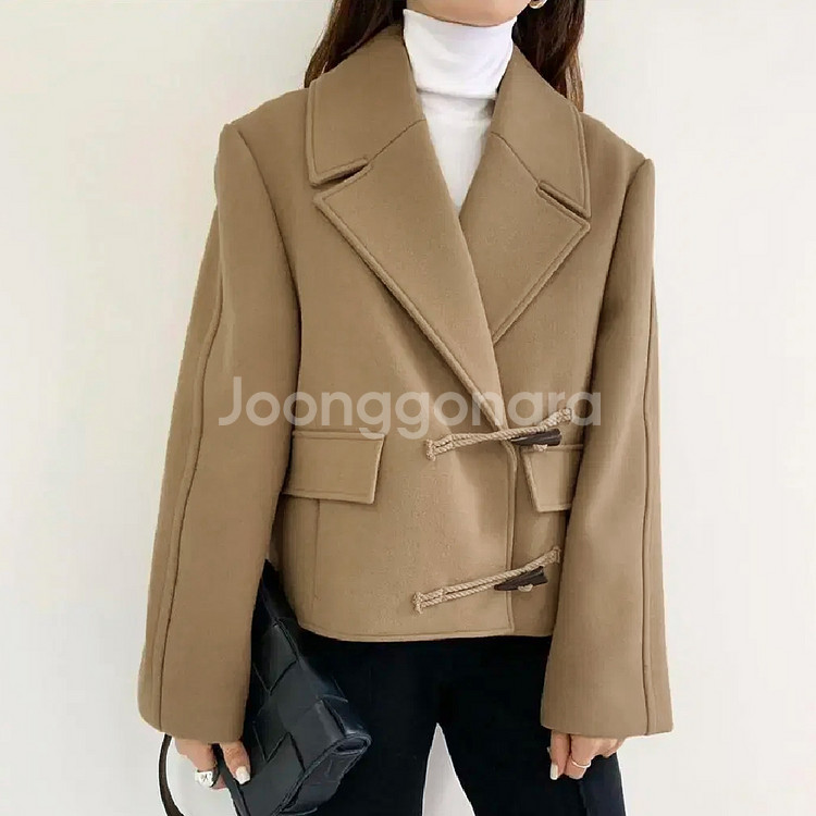 러브유쏘머치(LOVE YOU SO MUCH) 떡볶이 더플코트 프리사이즈--1