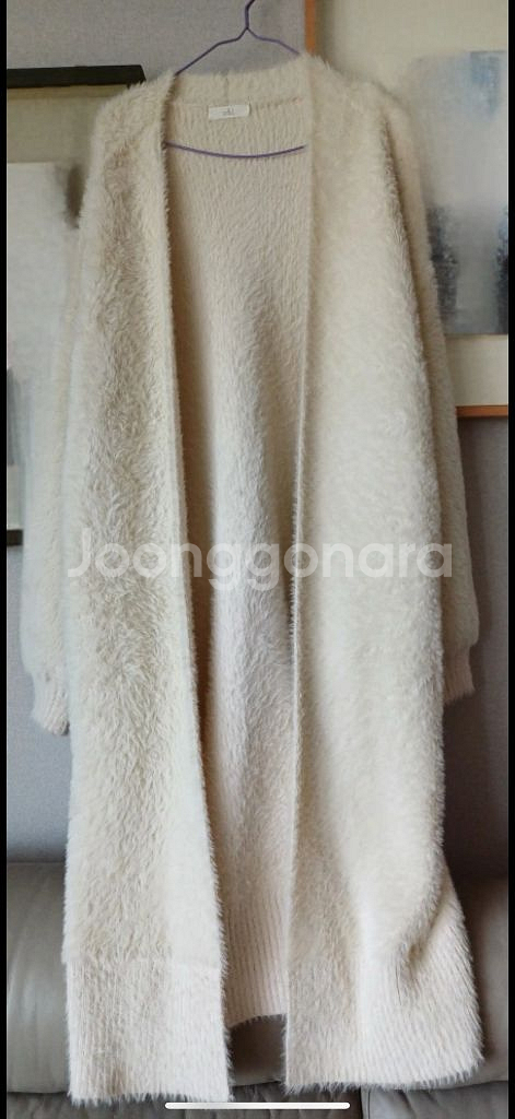 아이보리 롱 가디건--0