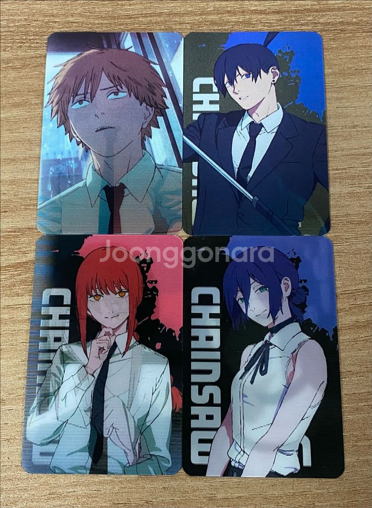 CGV 특전 체인소맨 레제편 굿즈 렌티큘러 포토카드세트--0