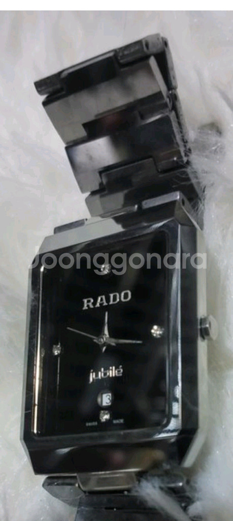 라도. 주빌레 다이아 블랙다이얼쿼츠시계(스위스정품)--1