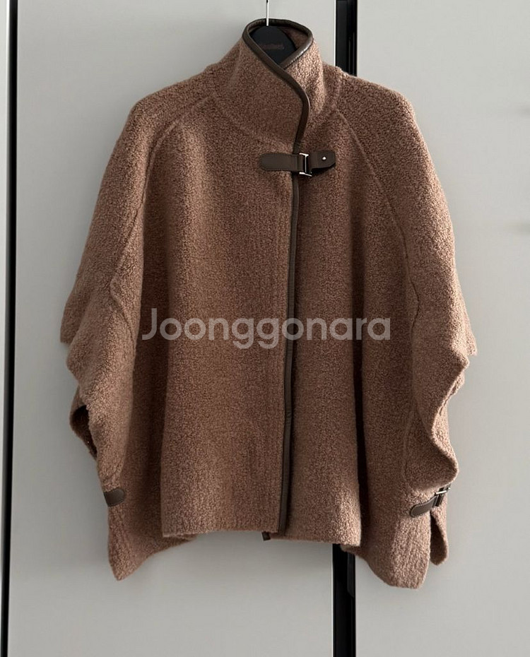 24 한섬 램스 울 블렌드 스트랩 케이프 랑방 마인 시스템--3