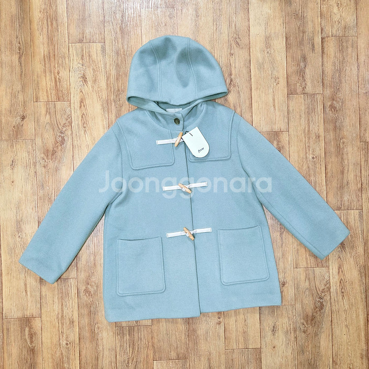 frrw 프론트로우 후드 더플 하프코트 프리사이즈 새상품--3