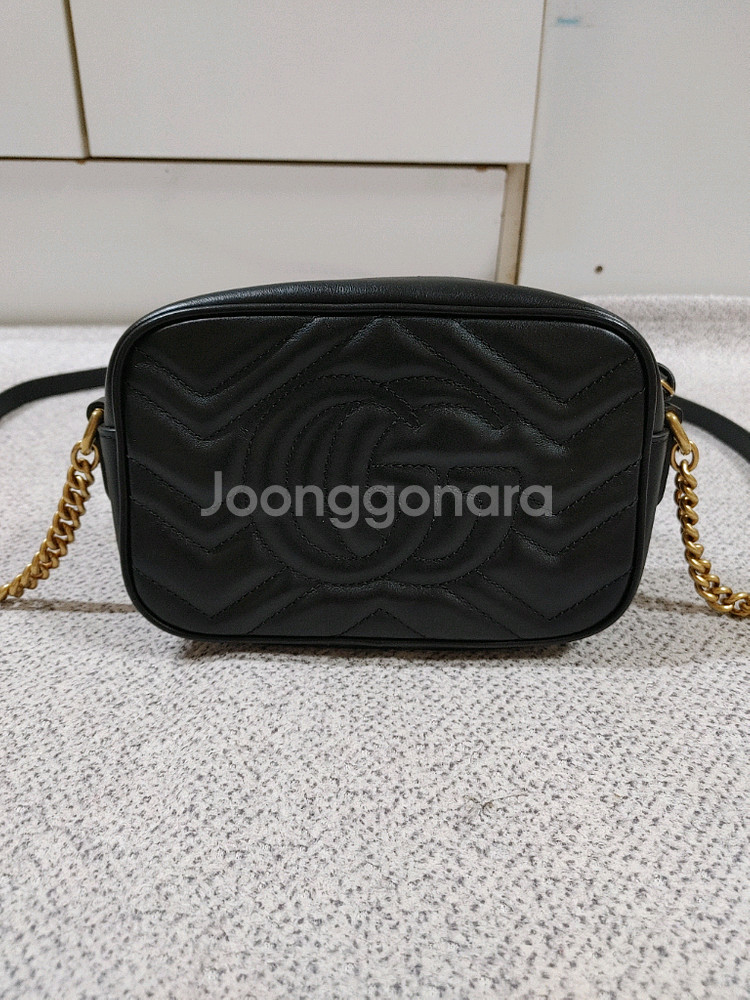 정품 구찌 GG 마몽 마몬트 마틀라세 미니 카메라백 크로스백--3