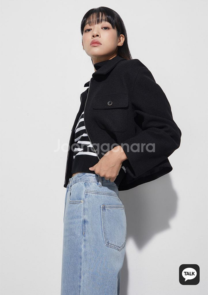 미쏘 스탠카라 집업 자켓--1