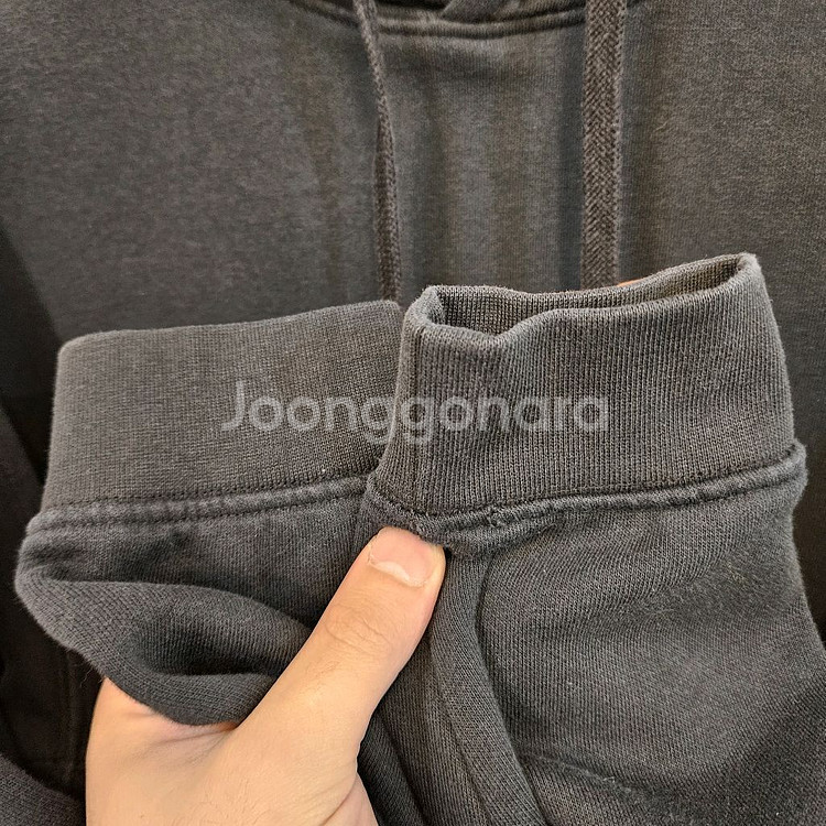 95(M)/실측100(L)나이키 스퀘어 프린팅 기모후드--4