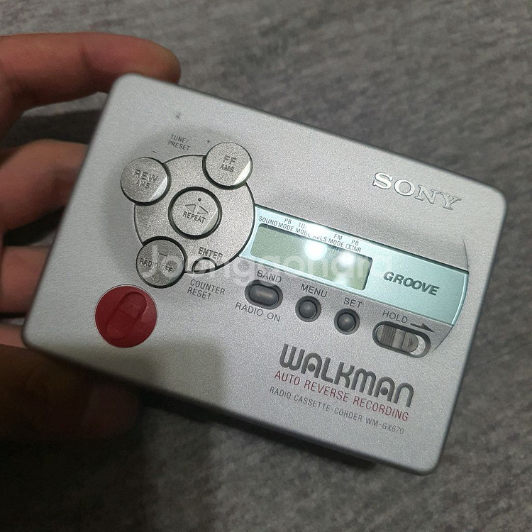소니 워크맨 WM-GX670 카세트 라디오 부품용--1