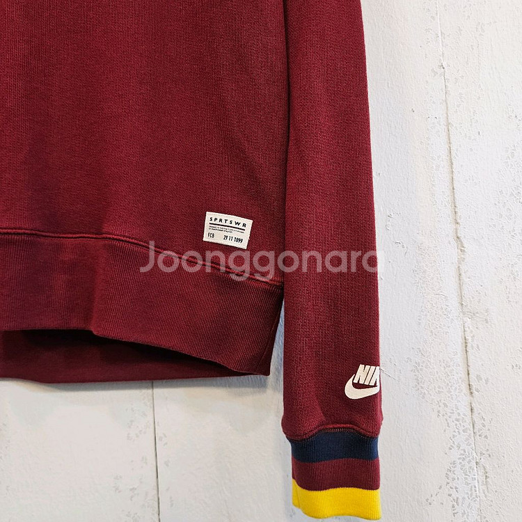 100(L)나이키 FCB 버건디 맨투맨--1