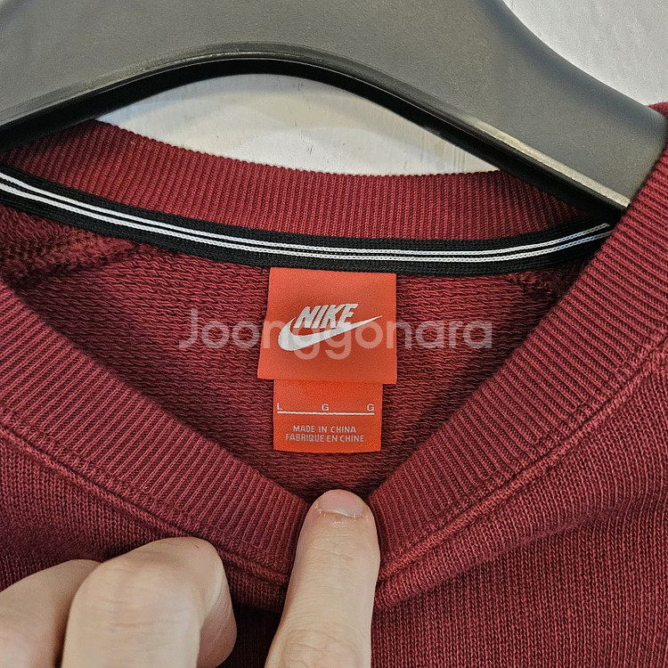 100(L)나이키 FCB 버건디 맨투맨--2