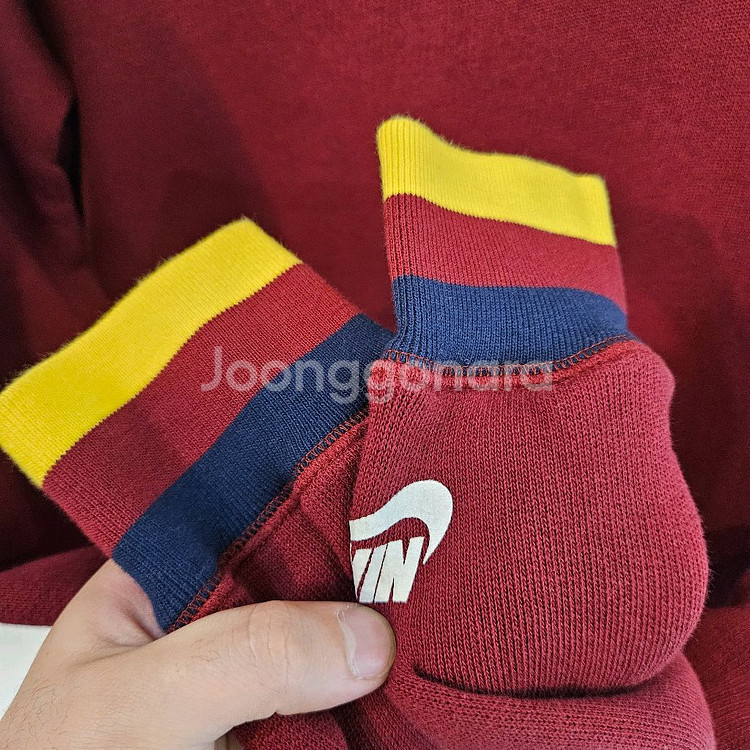 100(L)나이키 FCB 버건디 맨투맨--5