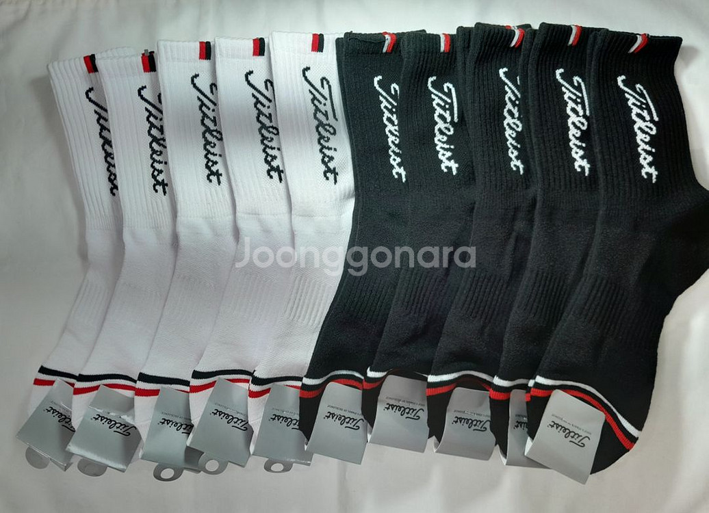 무료배송)) 10켤레 골프양말 타이틀 중목 남녀별도--0