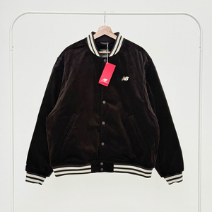 (새상품) 뉴발란스 헤리티지 코듀로이 패딩 자켓 브라운 XL