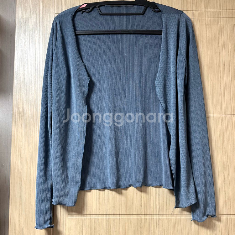 플리츠 나시+가디건 세트 블루--5