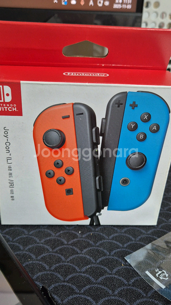 닌텐도 스위치 조이콘 레드/블루 세트--0