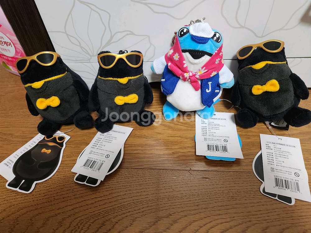 진로두꺼비인형 키링 4개 일괄10000--0