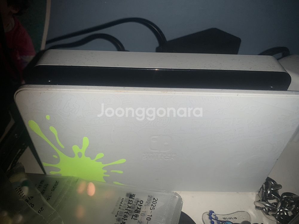 닌텐도 스위치 oled 스플레툰 에디션 닌텐도 어카운트도 팔아용 연락 주세용--4