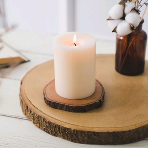 태국 통나무 원목 우드 코스터 컵 캔들 받침
