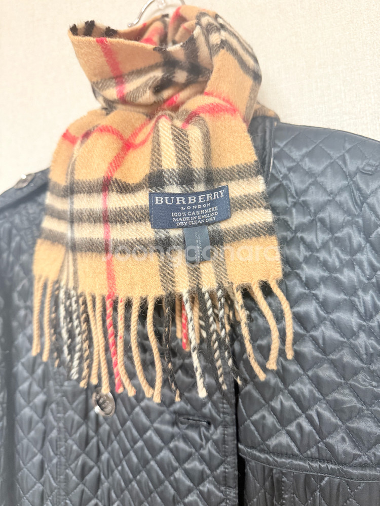 정품Burberry 100%캐시미어 목도리 머플러--1