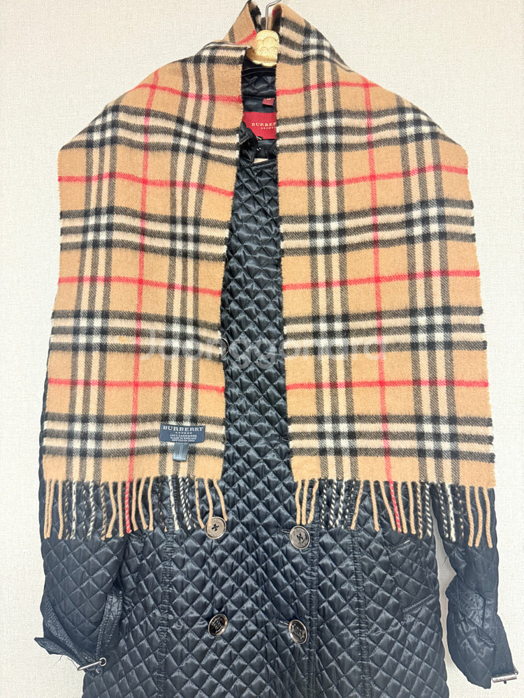 정품Burberry 100%캐시미어 목도리 머플러--2