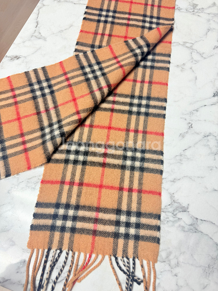 정품Burberry 100%캐시미어 목도리 머플러--3