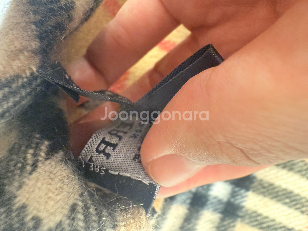 정품Burberry 100%캐시미어 목도리 머플러--5