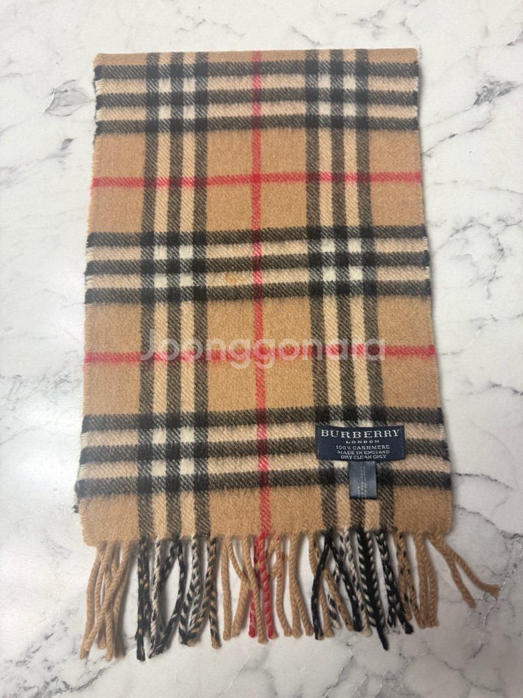정품Burberry 100%캐시미어 목도리 머플러--6