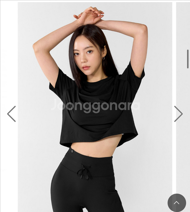 젝시믹스 m 베이직 스트레치 크롭 티셔츠--0