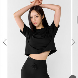 젝시믹스 m 베이직 스트레치 크롭 티셔츠