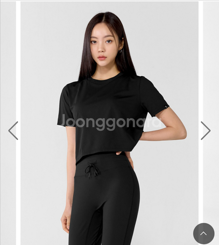 젝시믹스 m 베이직 스트레치 크롭 티셔츠--1