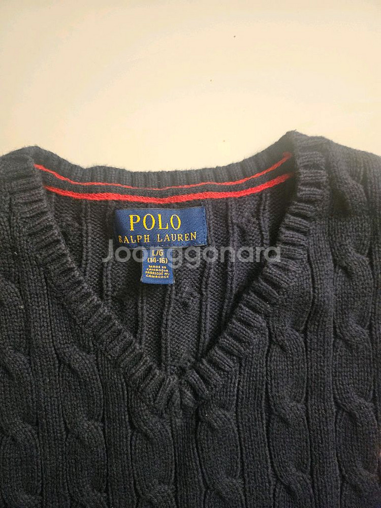 폴로 랄프로렌 케이블 니트 베스트--2