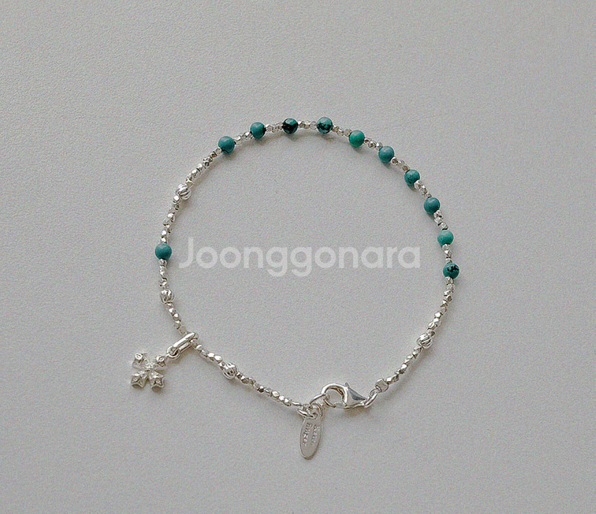 터키석 실버 묵주팔찌--0