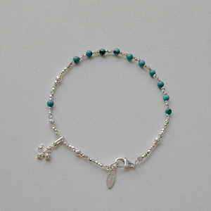 터키석 실버 묵주팔찌