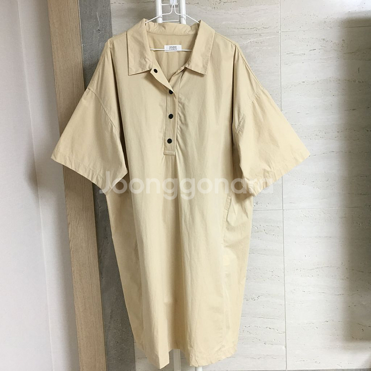 스튜디오 톰보이 리본 셔츠 원피스 free--2