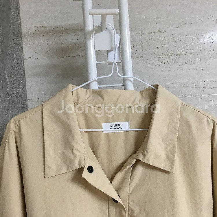 스튜디오 톰보이 리본 셔츠 원피스 free--5