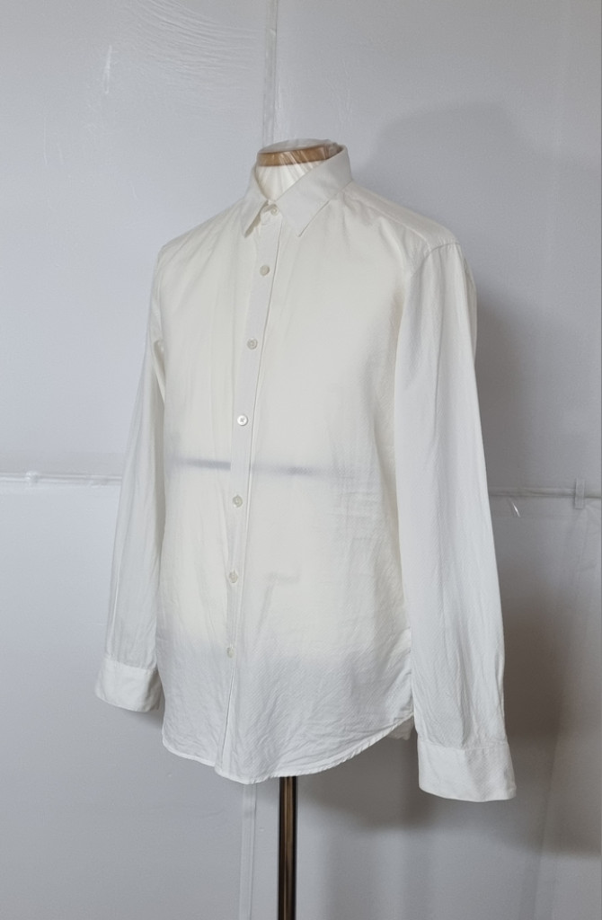 100)띠어리 정품 남성 솔리드긴팔셔츠--1