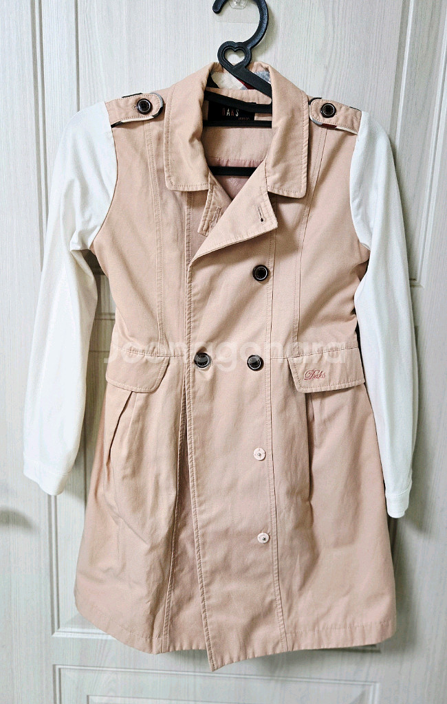 닥스키즈 여아 트렌치코트 원피스140--0