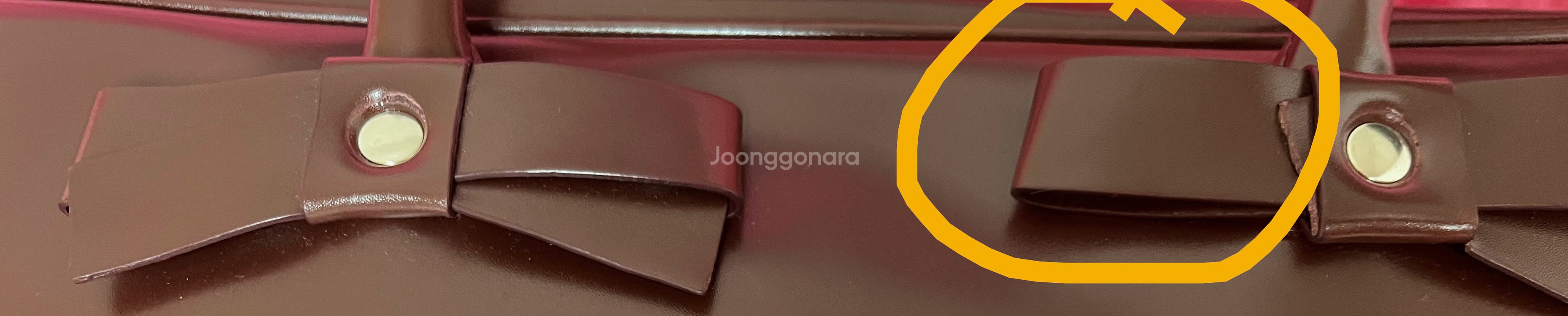 생긴스튜디오 바게트백 버건디--1