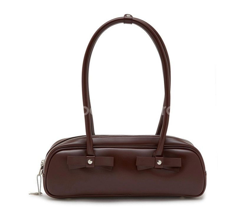 생긴스튜디오 바게트백 버건디--0