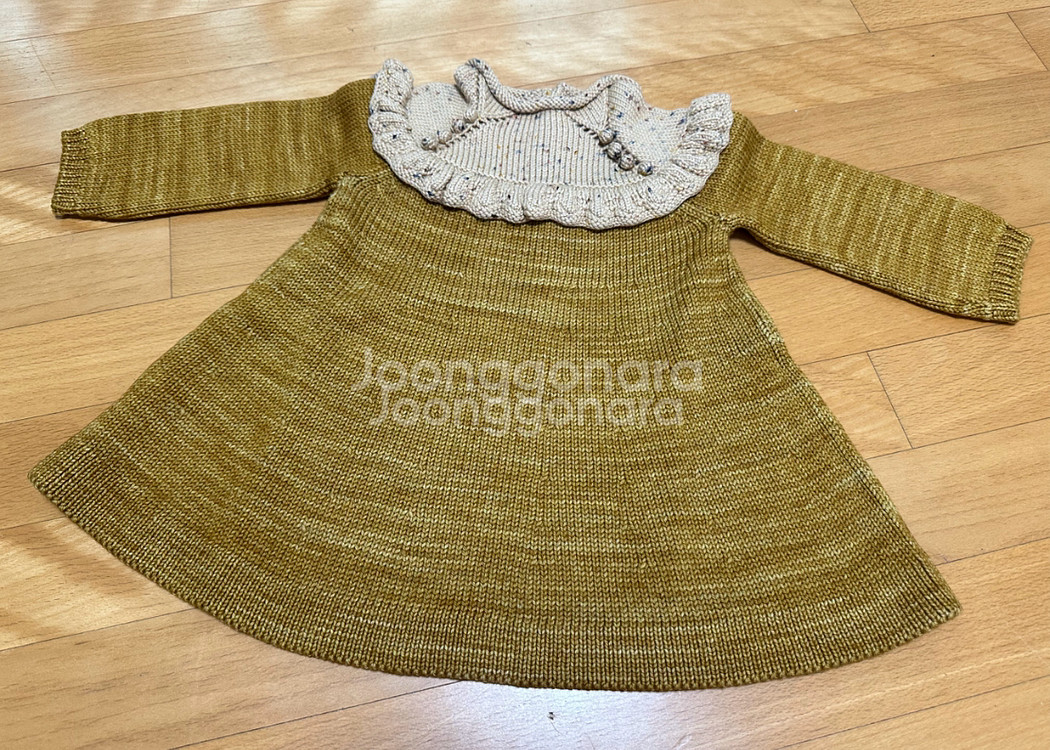 미샤앤퍼프 스푼골드 러플 튜닉 2Y--0