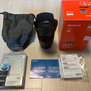 소니 정품 디스타곤 FE 35mm F1.4 렌즈 팝니다