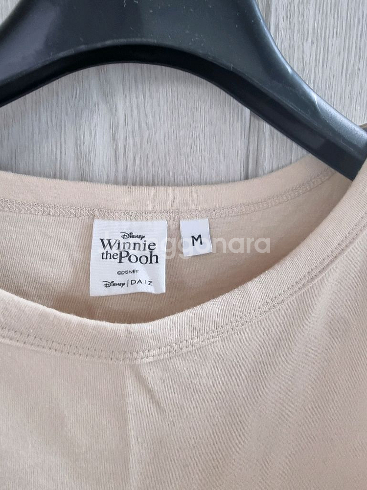 디즈니 푸 스팽글 반팔 티셔츠 M--1