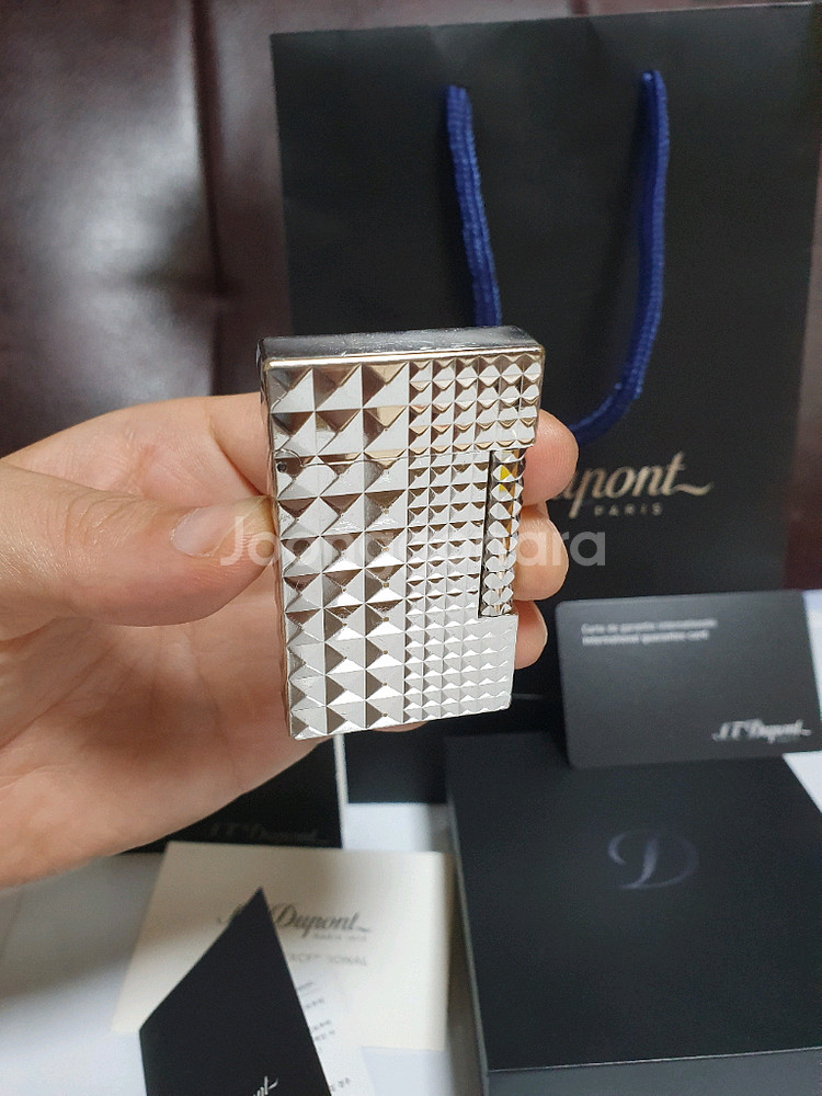 풀세트 듀퐁라이터 라인2 신형 ca16066 다이아몬드 헤드 쌍불 듀퐁라이타--0