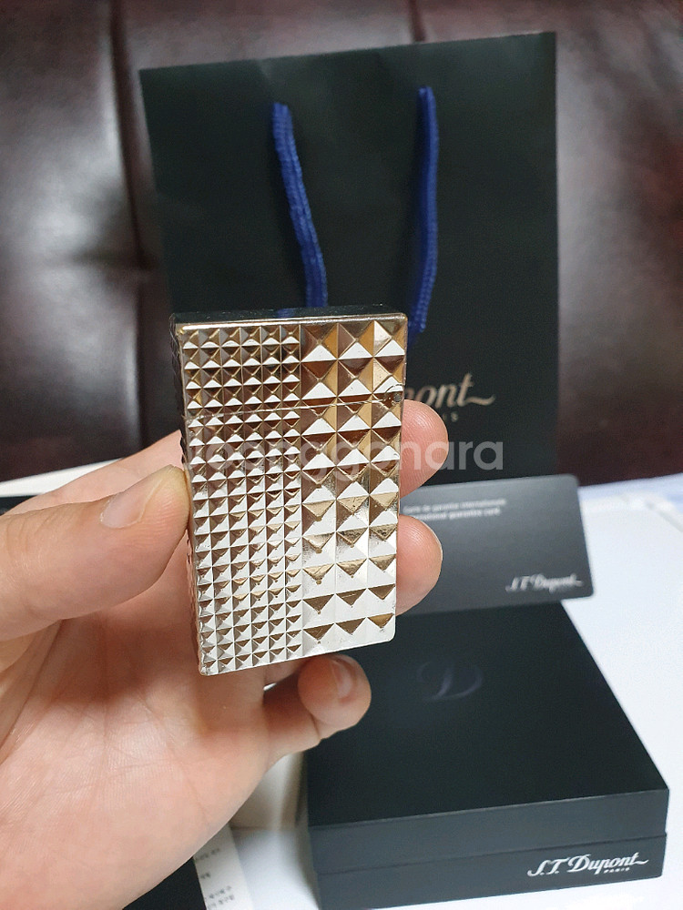 풀세트 듀퐁라이터 라인2 신형 ca16066 다이아몬드 헤드 쌍불 듀퐁라이타--1