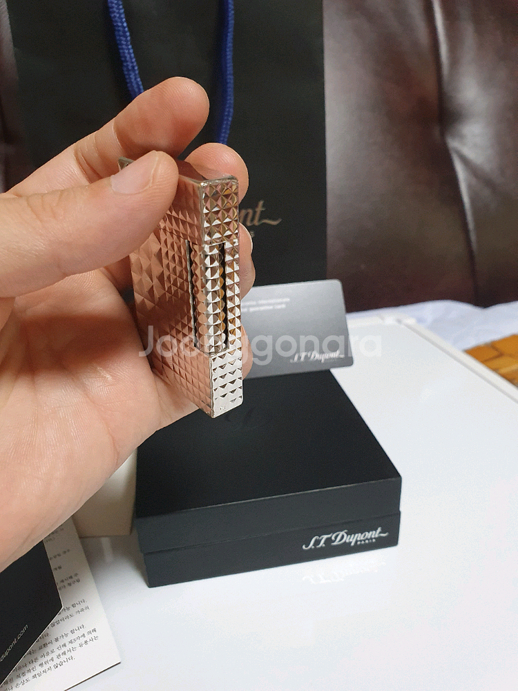 풀세트 듀퐁라이터 라인2 신형 ca16066 다이아몬드 헤드 쌍불 듀퐁라이타--2