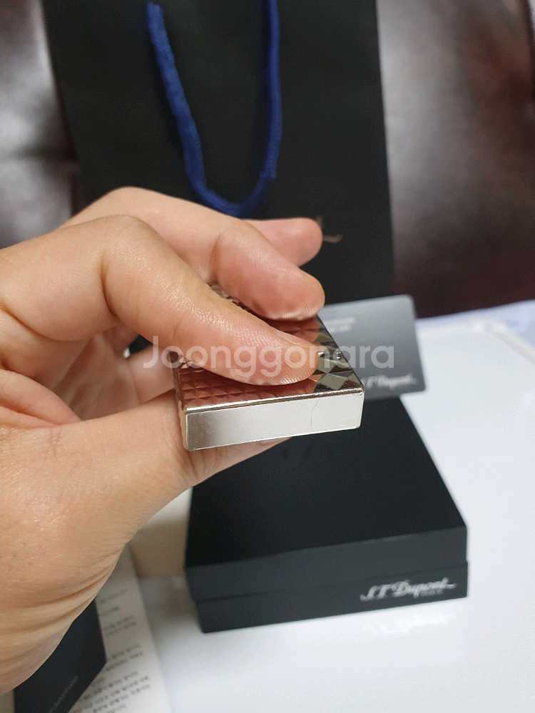 풀세트 듀퐁라이터 라인2 신형 ca16066 다이아몬드 헤드 쌍불 듀퐁라이타--4