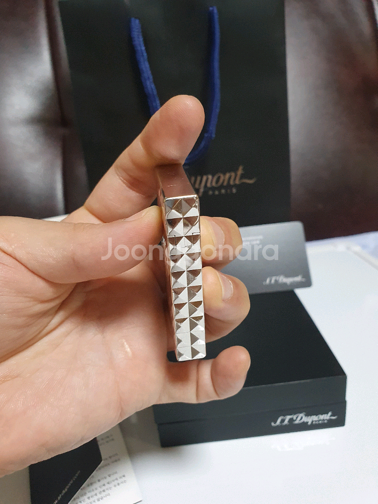 풀세트 듀퐁라이터 라인2 신형 ca16066 다이아몬드 헤드 쌍불 듀퐁라이타--3