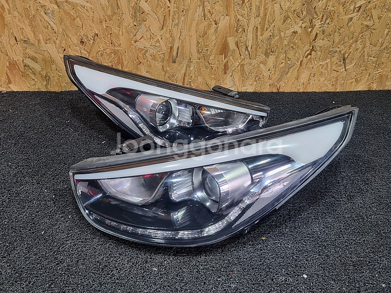 투싼 IX 신형 HID LED DRL 데이라이트 면발광 프로젝션 라이트 전조등--0