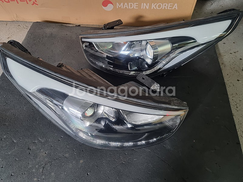 투싼 IX 신형 HID LED DRL 데이라이트 면발광 프로젝션 라이트 전조등--3