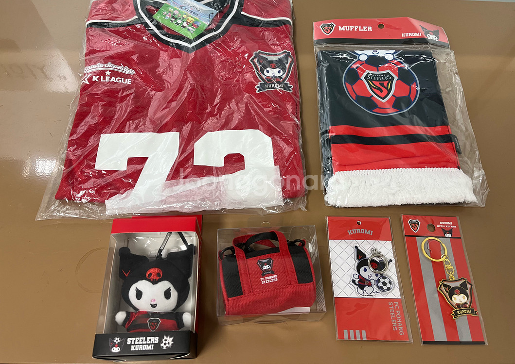 산리오 K리그 케이리그 포항 스틸러스 쿠로미 미개봉 미사용 새상품--0